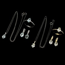 Bijoux En Pierre Précieuse Naturelle D'Aigue-Marine En Argent Sterling 925