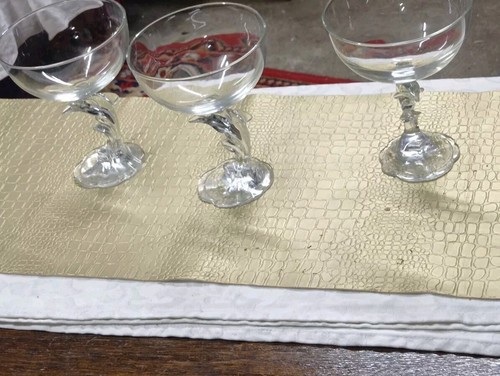 Lot coupes en cristal - de,