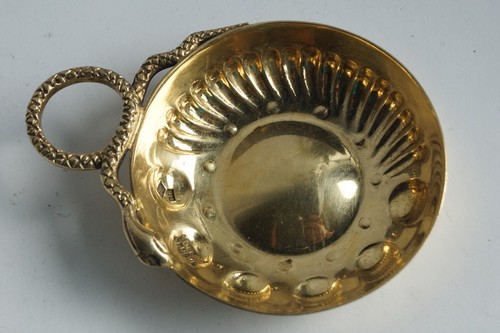 Tastevin vermeil argent