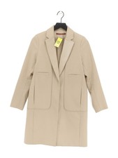 Comptoir Des Cotonniers Women's Coat UK 8 Cream Cotton