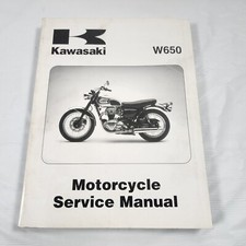 Genuine Factory Kawasaki Service Repair Manual Book W650 W 650 1999 - 2000