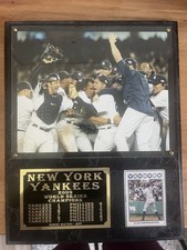 YANKEES 2009 Commemorative World Series Plaque MLB DEREK JETER NEW YORK 