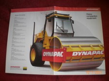  1991 DYNAPAC COMPRESSOR ROLLERS ADVERTISING BROCHURE 