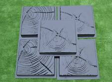 Moule béton pavés pierre patio coulée béton chemin de jardin vendu lot 5 pièc...