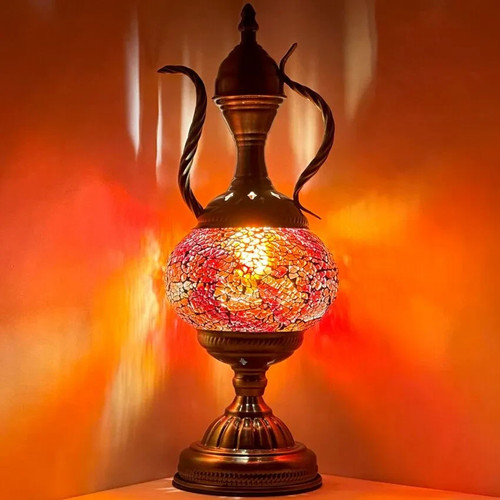 Lampe table verre style - en,