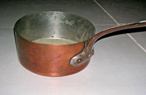 Casserole ancienne cuivre - casserole,