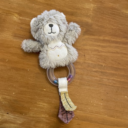 Doudou peluche hochet ours - hochet,