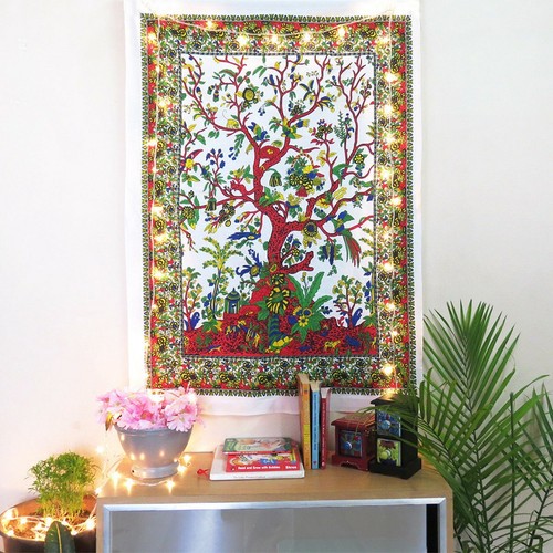 Couvre lit indien mandala - couvre-lit,