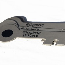 Lot de 6 clés grises