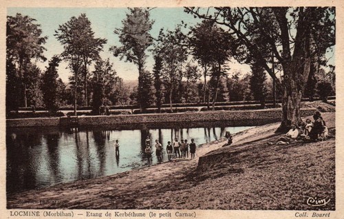 Cpa locmine - 56, (morbihan)