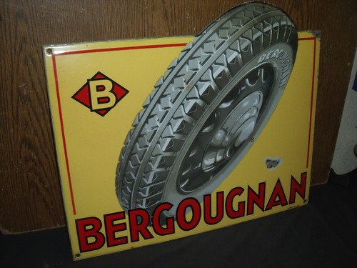 Belle plaque emaillee pneu - emaillee,