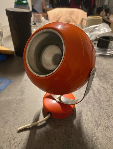 Lampe vintage orange eyeball - vintage,