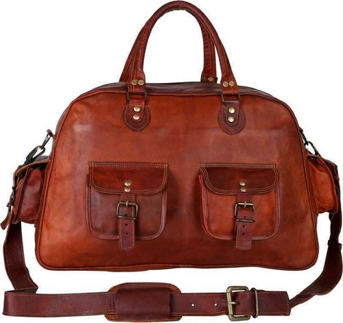 Sac voyage vintage cuir - de,