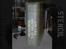 POCHOIR STENCIL MARQUAGE JERRYCAN JERRICAN GAS 2 . jeep willys dodge us ww2