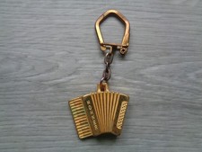 ANCIEN PORTE CLE ACCORDEON HOHNER METAL DORE