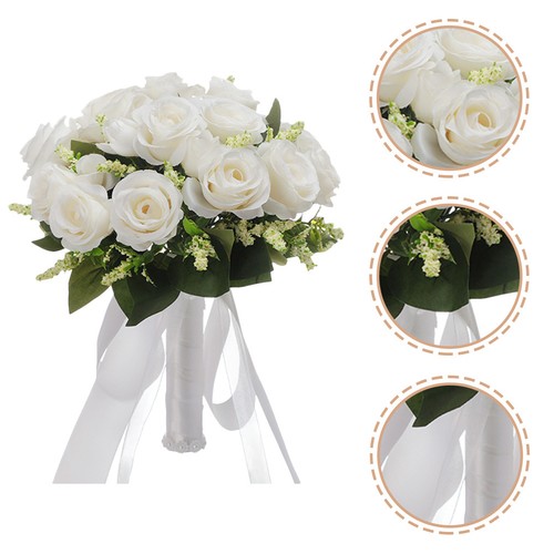 Bouquet mariée artificiel - bouquet,