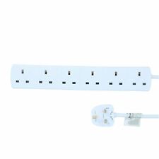 Prise UK 6 Gang Way Socket