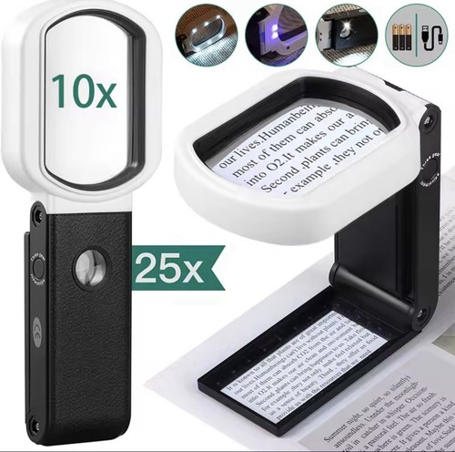 Loupe led 25x 10x lecture - loupe,