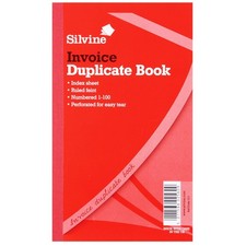Silvine - Grand carnet de factures autocopiant (SG12833)