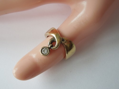 Bague pierre lang - doré,