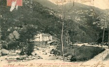 Map Gorges de merens near Ax les Thermes Route d'Espagne