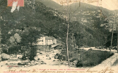 Carte gorges merens près - gorges, de