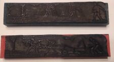 lot 2 antique school tampons frieze ploughs seed studia scrapbooking 36