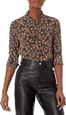 Equipment Femme Leema Floral Silk W/Pocket Shirt Blouse Sz M