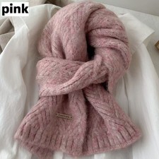 Solide Couleur Écharpe Tricot