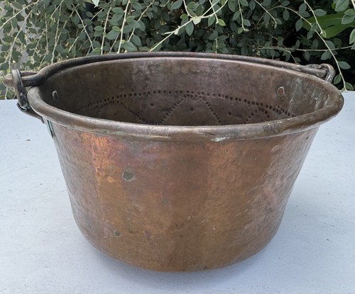 Grand ancien chaudron cuivre - ancien,