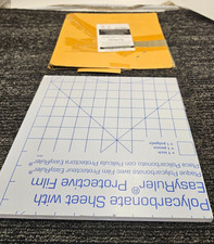 Polycarbonate Plastic Sheet 12" X 12" X 0.472" (1/2") Exact w/ EasyRuler Film
