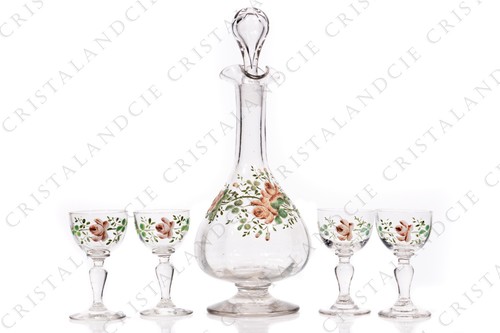 Service liqueur aux roses - service,