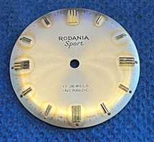 Cadran de montre RODANIA SPORT 17 JEWELS Incabloc Zifferblatt Watch Dial SWISS