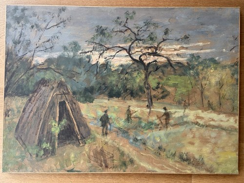 Marthe orant les forestiers - orant,,