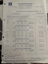 Brochure Chevrolet Camaro/Buick Skyhawk/Skylark/Century/Cadillac Tarif de 1982