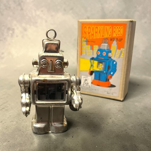 Vintage tin sparkling robot - vintage,