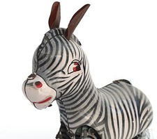 ZÈBRE SAUTILLANT EN MÉTAL