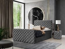 Lit Type Boxspring Chesterfield-Lux Lit D'Hôtel avec Deux Caisse-Sommier