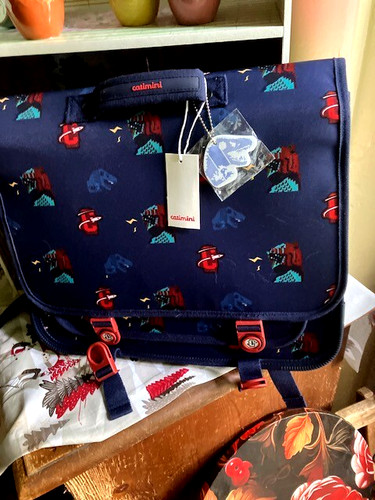 Cartable neuf catimini bleu - cartable,