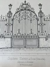 ARCHITECTURE DIJON - Grille en Fer Forgé, Square Darcy - Vionnois Architecte