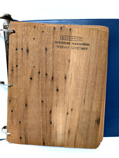 Vintage 1950s Weldwood Plywood Veneer Sample Book  52 Samples 8x10"
