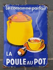 Plaque émaillée ancienne "La