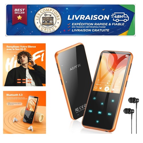 Agptek lecteur mp3 bluetooth - agptek,