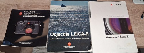 Lot brochures leica en - lot, 3
