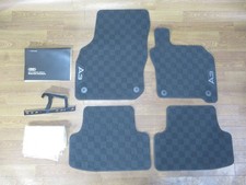 Audi A3 30 TFSI 8Y Genuine Sport Textile Floor Mats Black RHD Hybrid 4 Piece Set