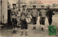 PC VIETNAM HANOI TIRAILLEURS TONKINOIS GROUPE DE TAMBOURS ET CLAIRONS (a74783)