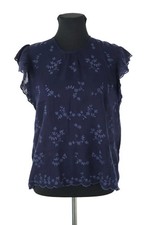 Blouse en coton bleue Antik