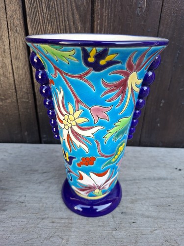 Vase émaux longwy forme - de,