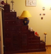 Meuble Escalier Bois Exotique