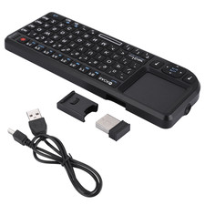 2.4GHz Wireless Touchpad/Rechargeable Ultra Mini Thin USB Backlit Keyboard For